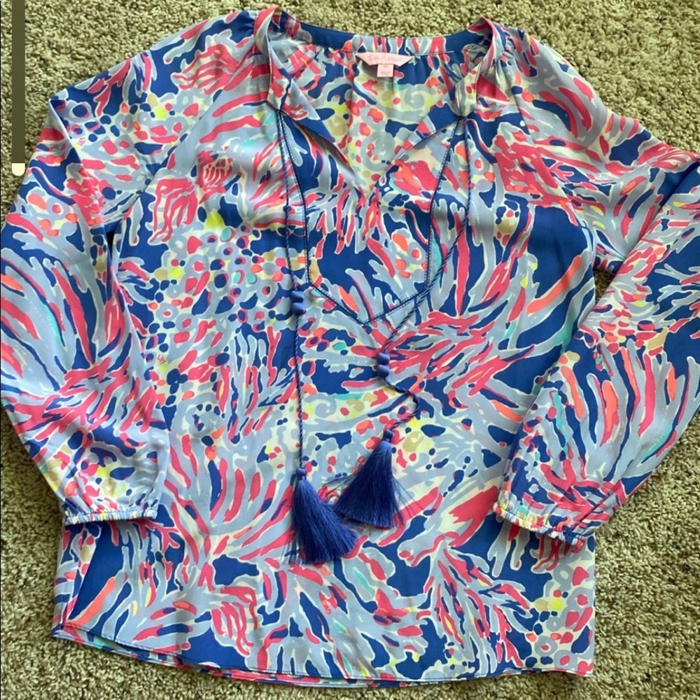 🛑 SOLD Lilly Pulitzer Blouse SZ XS